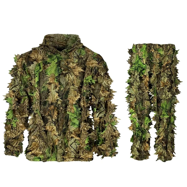 Outdoor Adventure Clothing Ghillie Suit for Men Hunting 3D Leaf Gillie Suit Camo Hunting Gillies Camo Hunting Suits Outdoor Adventure Clothing Ghillie Suit for Men Hunting 3D Leaf Gillie Suit Camo Hunting Gillies Camo Hunting Suits