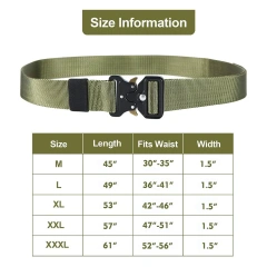 Adjustable Training Nylon Web Work Rigger Belts with Heavy Duty Quick Release Buckle Tactical Belt  Adjustable Multifunctional Camping Quick-release Buckle Training Belt Set with Tactical Holster Adjustable Belt Hunting