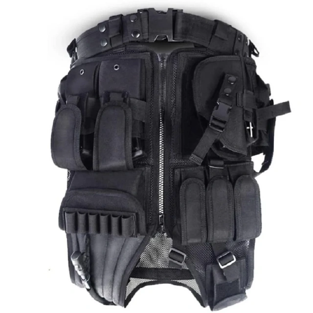 Training Vest Paintball Adjustable Soft Vest  Men Hunting Training Chest Rigs Training outdoors Breathable Paintball Holster Harness Bag Vest  Sports Training equipment Training Vest Fight Light Mini stab-proof Sports Training vest