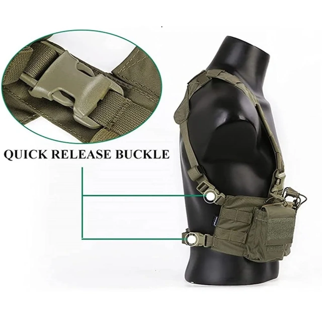 Easy Chest Vest Training Paintball Vest Use Independently or Disassembled  high-quality Adjustable Sports Training outdoors Breathable Training Vest    Adjustable multifunctional Training Vest Hunting Clothes lightweight Vest