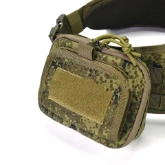 Outdoor Splash Proof Adjustable Waist Cover Set Waterproof Multifunctional Wear-resistant Waist Belt  Training Multifunctional Outdoor Tactical Heavy Duty Modular Equipment Belts High Duty Mountaineering Utility Belt with Pouches