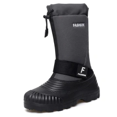 Wholesale Oxford Winter Tactical Men Boots Platform Waterproof Non-slip Warm Work Boots Outdoor Male Mid-calf Fishing Boot High Quality Men's Snow Boots Oxford Outdoor Waterproof Plush Warm Boots Fashion Unisex Tactical Plus Velvet Warm Shoes