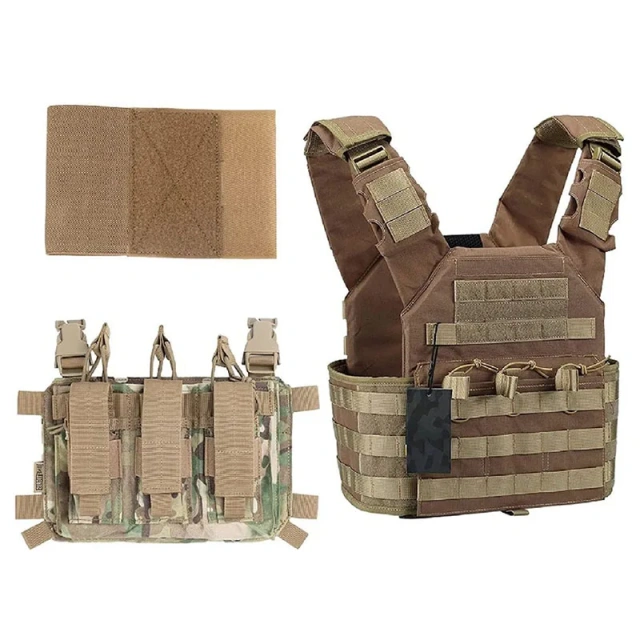 Wholesale Wear-resistant Outdoor Tactical Training Vest High Quality Hunting Training Vest Breathable Tactical Vest for Training  Training Chest Rig Carrier Chest Panel for outdoors Breathable Training Vest Adjustable outdoors Breathable Vest