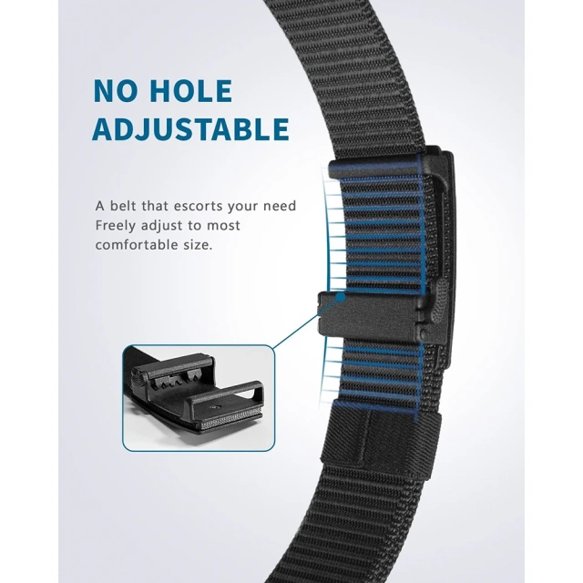 High Quality Ratchet Belts Men Nylon Web Men Casual Jeans Pants Adjustable Belt with Slide Buckle  Outdoor Wear-resistant Tactical Waist Bag Storage Bag Hiking Pouch Comfortable multifunctional Padded Belt Hunting