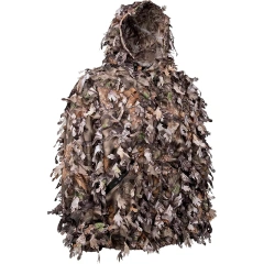 Jungle Hunting Camo Ghillie Suit 3D Leaf with Zippers and Pockets Lightweight Breathable Outdoor Hunting Camouflage Clothing Outdoor Adventure Clothing Ghillie Suit for Men Hunting 3D Leaf Gillie Suit Camo Hunting Gillies Camo Hunting Suits