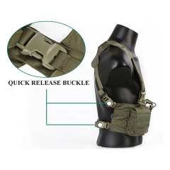 Wholesale Outdoors Tactical Vest for Training Breathable Training Hunting Vest High Quality Tactical Training Vest  Easy Chest Vest Training Paintball outdoors Breathable Vest Use Independently or Disassembled