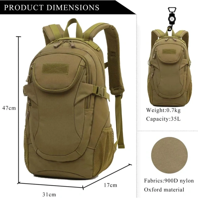 Practical Assault Backpack Assault Kit Hunting Hiking Camping Backpack  Camo Tactical Hunting Day pack Large Capacity Military Backpack Outdoor Military Training Backpack