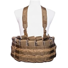 Customized Lightweight Training Chest Rig Vest Complete Tactical Vest Kit Multifunctional Tactical Gear Multifunctional Vest  Adjustable Wear-resistant Sports outdoors Breathable Paintball Vest with Waist Belt Outdoor Training vest