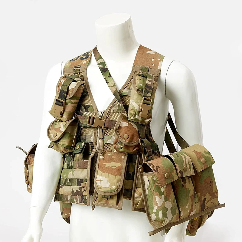 Multifunctional Tactical Training Vest Lightweight Assault Training Vest Breathable Tactical Vest for Outdoor   Training Modular Vest Breathable Assault Training Vest Wear-resistant security Vest