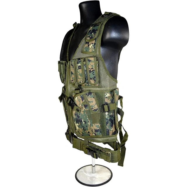Best Selling Digital Camo Tactical Vest for Training Adjustable Training Hunting Vest Durable Outdoors Tactical Training Vest  Adjustable Paintball outdoors Breathable Training Camouflage Enhanced Training Load Bearing Vest