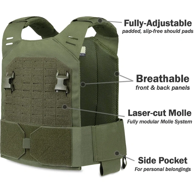 Hiking Adjustable Weighted Vest Weight Stab-proof Training Fitness Workout Running Wear-resistant Vest  Training multifunctional durable Vest Adjustable Breathable Lightweight Adjustable Training Vest