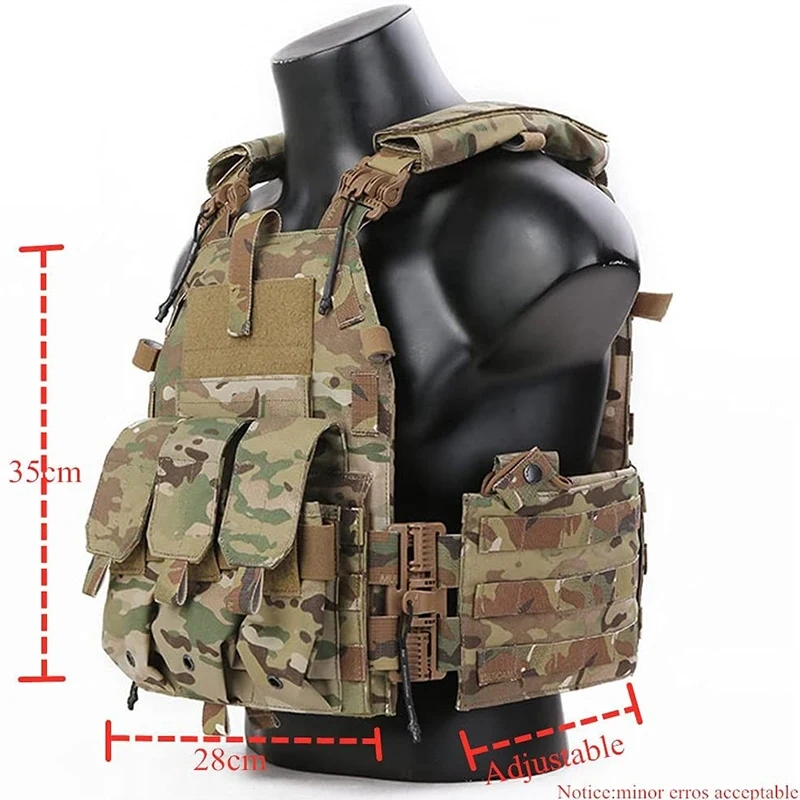 Good Quality Tactical Chest Rig Vest Outdoors Tactical Vest for Training Breathable Game Training Hunting Vest  Training Duty Vests Security Adjustable Training durable outdoors security Training vest