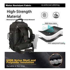 Men's Backpack High Capacity Training Backpack Walking Expandable Backpack Large Military Training Bag Detachable Backpack Sports Equipment Travel Luggage Bag