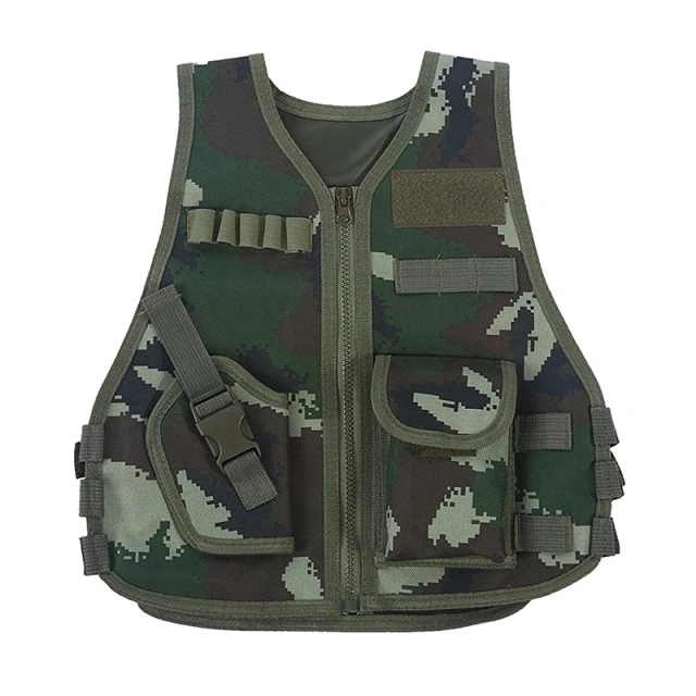 Wholesale Outdoor Fashionable Sports Camouflage Training Vest with Multi Pocket Wear-resistant Hiking Waistcoat  Hot selling Multifunctional Lightweight Training Vest Breathable Wear-resistant Vest