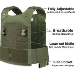 Wholesale Breathable Training Vest for Outdoor Top Quality Training Vest Multifunctional Adjustable Training Vest  Training Vest outdoors Breathable Vest for Men stab-proof sports equipment security vest