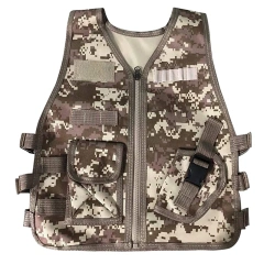 Waterproof Assault Training Vest Durable Lightweight Tactical Vest Wear-Resistant Camouflage Tactical Vest for Kids high-quality durable Training outdoors Breathable Vest stab-proof Sports security