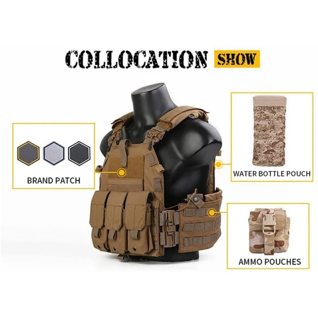 Wholesale Tactical Vest for Training High Quality Tactical Hunting Vest Breathable Outdoors Game Tactical Hunting Vest  high-quality Durable Waterproof outdoors Wear-resistant Quick Release Training Outdoor Vest