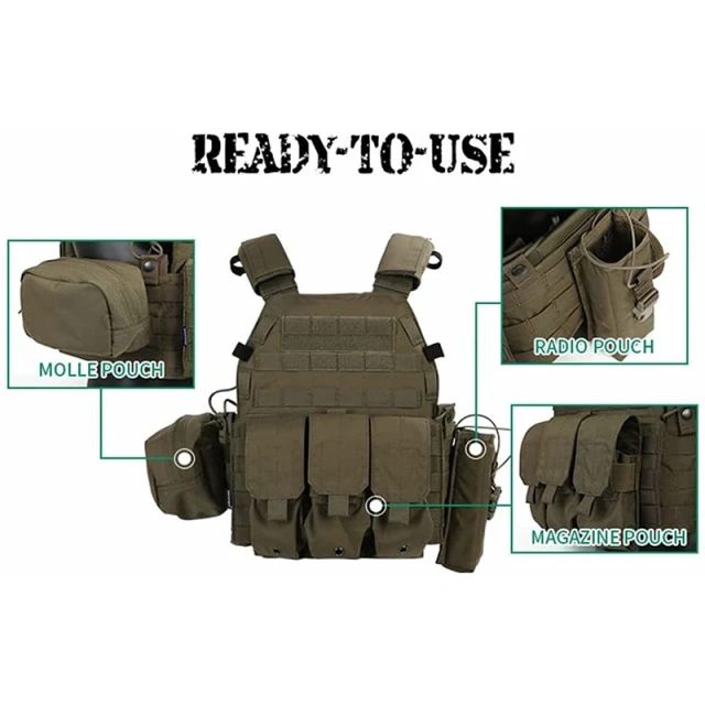 Wholesale Adjustable Tactical Vest for Hunting Outdoor Tactical Training Vest Multifunctional Wear-Resistant Tactical Vest Hot selling lightweight outdoors Training Vest Quick Release Vest Training