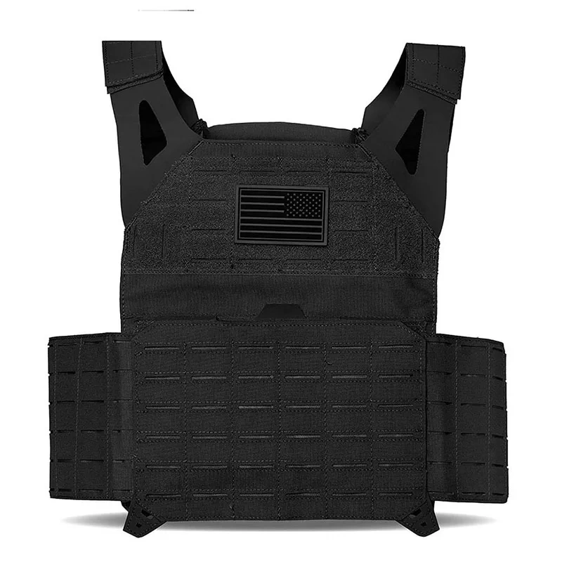 Wholesale Breathable Outdoors Assault Training Vest High Quality Training Vest Adjustable Outdoor Lightweight Tactical Vest  Hot selling Training Vest Hook Backing Training Placard multifunctional Sports Training vest