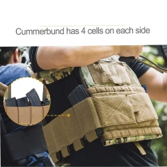 Training Vest and Chest Rig Training Chest Rig for Paintball Training Hiking Customized Outdoor Sports Gear Tactical Molle Vest Pouch Bag Carrier Heavy Duty Camouflage Tactical Chest Rig