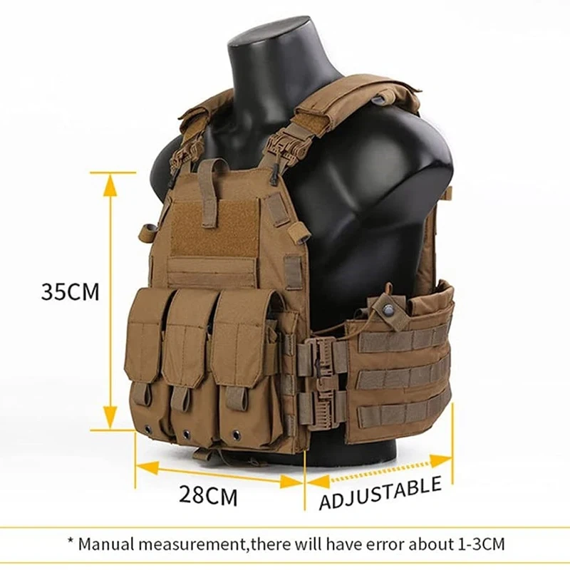 Wholesale Tactical Vest for Training High Quality Tactical Hunting Vest Breathable Outdoors Game Tactical Hunting Vest  high-quality Durable Waterproof outdoors Wear-resistant Quick Release Training Outdoor Vest