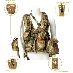 Wholesale Outdoor Waterproof Wear-resistant Multifunctional Hiking Training Vest  Lightweight Durable Vest