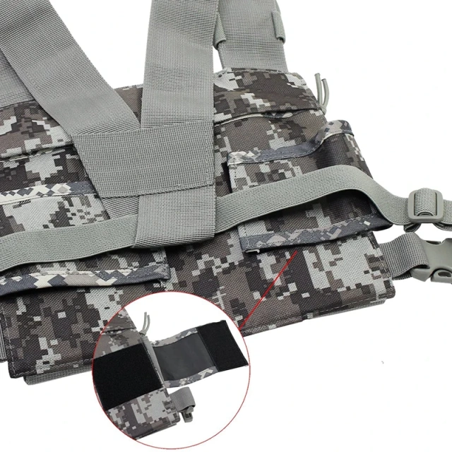 Traveling Lightweight Stab-proof Biking Vest Fashion Radio Chest Harness Chest Front Pack Pouch Holster Hiking Vest  high-quality Multifunctional Adaptive Vest Heavy Version Quick Release Training Vest