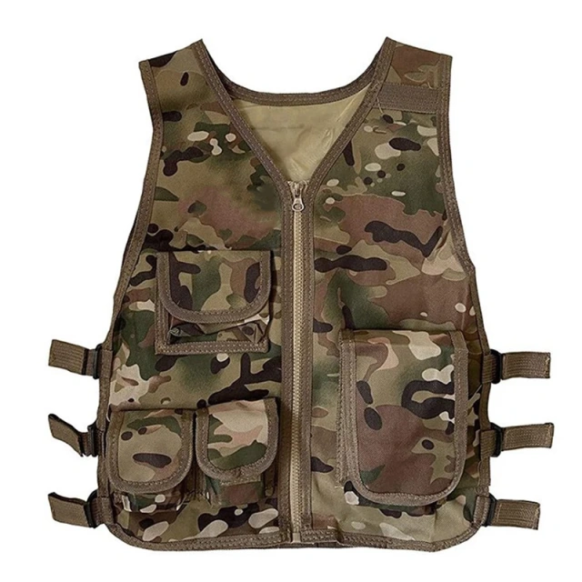 Customized Outdoors Hunting Vest Adjustable Kid Training Vest High Quality Breathable Children Tactical Vest for Training  Assault Sport Vest for Hunting Training outdoors Breathable Outdoor Sports