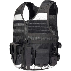 Men High-quality Durable Training Outdoors Breathable Vest Stab-proof Sports Security Wear-resistant Vest  Adjustable Training Wear-resistant  Breathable Paintball Training Vest   Hot selling Training Weighted Vest stab-proof sports equipment secu