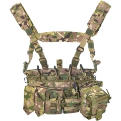 Hot Selling Breathable Durable Training Wear-resistant Chest Rig Vest Outdoor Waterproof Hiking Multifunctional Vest  Sports Children Kids Camouflage Training Vest with Multi Pocket Children Waistcoat