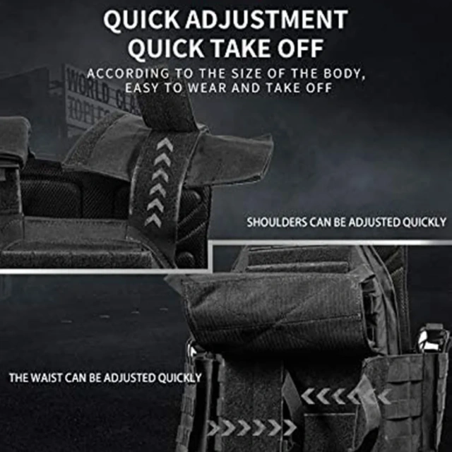 Wholesale Wholesale Wear-Resistant Assault Vest for Outdoor Tactical Vest for Men Lightweight Hunting Training Climbing Vest   Adjustable Adults Training Vest Durable Outdoor Ultra-Light Breathable Training Vest