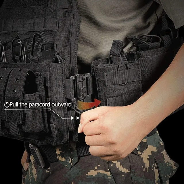 Wholesale Wholesale Wear-Resistant Assault Vest for Outdoor Tactical Vest for Men Lightweight Hunting Training Climbing Vest   Adjustable Adults Training Vest Durable Outdoor Ultra-Light Breathable Training Vest