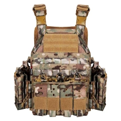 Lightweight Wholesale Outdoors Tactical Vest Breathable Training Hunting Vest Adjustable Breathable Training Vest for Adults  high-quality Training Multi-Pocket Adjustable Camouflage Vest Hot selling fashion waterproof vest