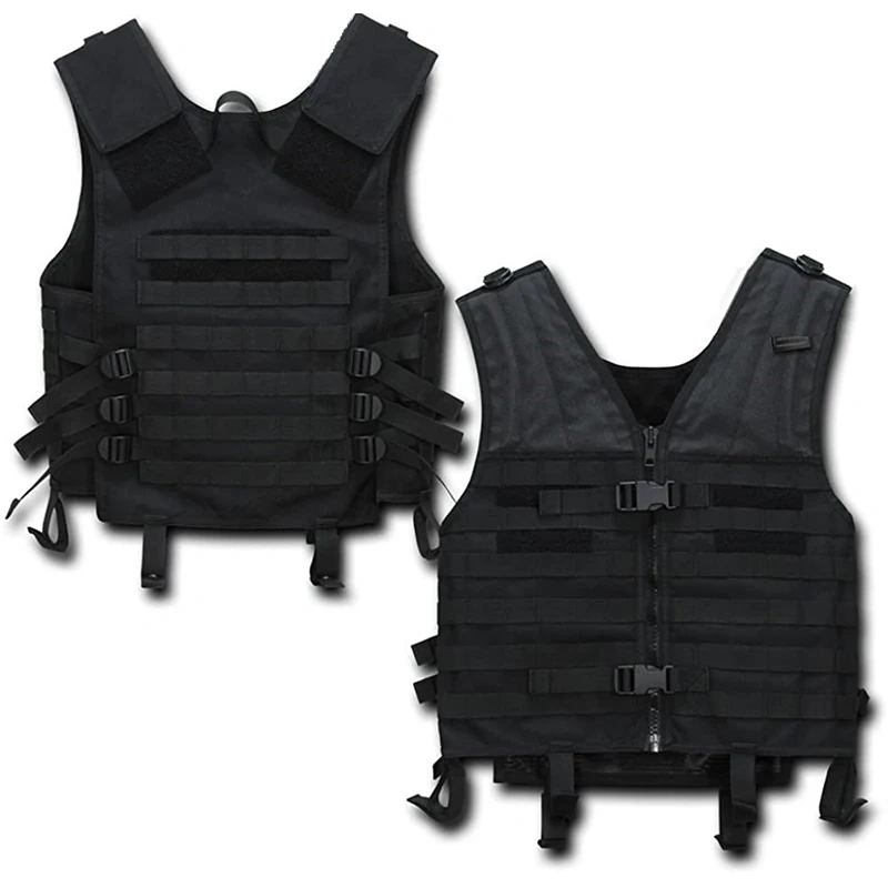 Breathable Tactical Vest Wear-Resistant Adjustable Assault Training Tactical Vest Lightweight Outdoor Training Vest  Training Vest Hook Backing Training multifunctional Wear-resistant Elastic Retention Elastic Vest