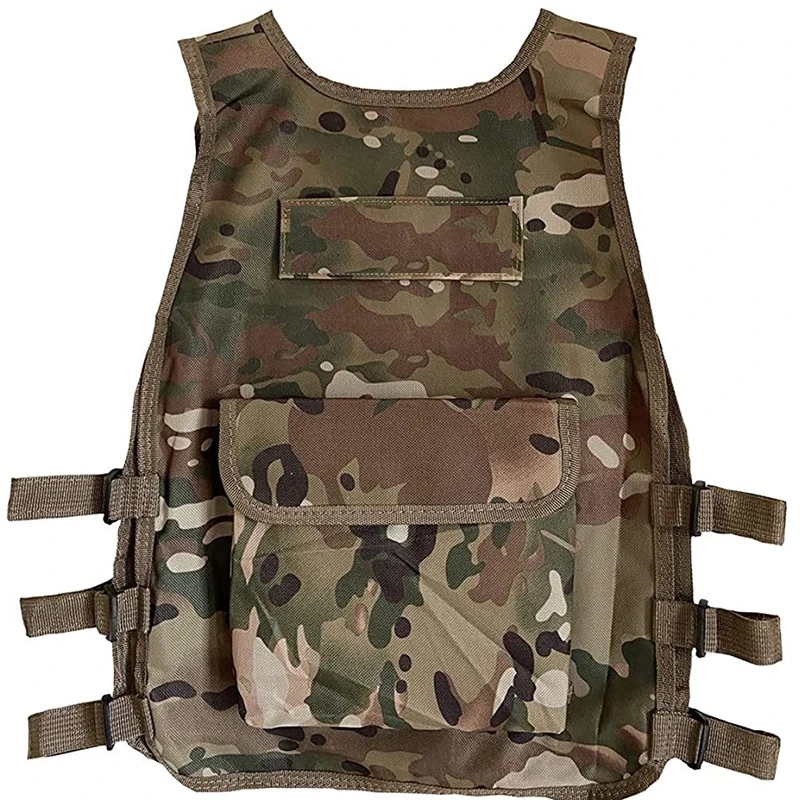 Customized Outdoors Hunting Vest Adjustable Kid Training Vest High Quality Breathable Children Tactical Vest for Training  Assault Sport Vest for Hunting Training outdoors Breathable Outdoor Sports