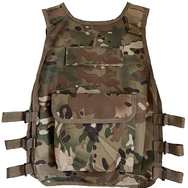 Customized Outdoors Hunting Vest Adjustable Kid Training Vest High Quality Breathable Children Tactical Vest for Training  Assault Sport Vest for Hunting Training outdoors Breathable Outdoor Sports