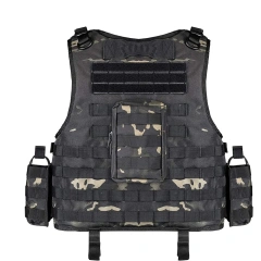 Adjustable Hunting Vest Wear-Resistant Lightweight Training Vest Outdoors Breathable Tactical Vest for Training  Durable Training high-quality Weighted vest Hot selling Weights Vest Plates Men Workout vest
