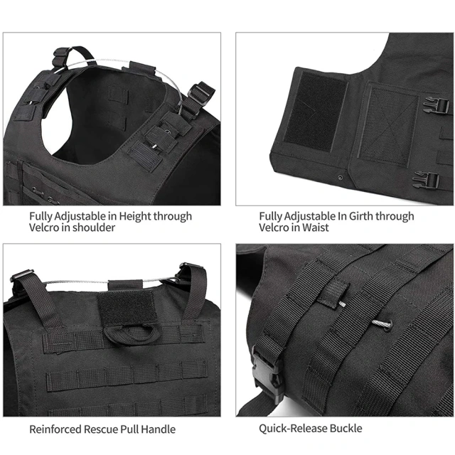 Customized Breathable Tactical Gear Vest Durable Lightweight Hunting Training Vest Breathable Tactical Vest for OutdoorsHot selling outdoors Quick Response Vest Lightweight Fully Adjustable Quick Release Training