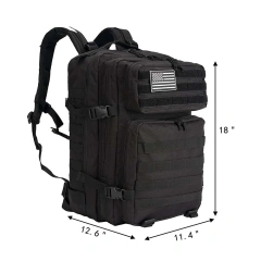 Assault Backpack 3 Day Assault Package 42L Practical Backpack Hiking Camping Backpacking Hiking Hunting  Digital Camouflage Luggage Bag Heavy Duty Military Training Handbag Shoulder Strap Range Bag