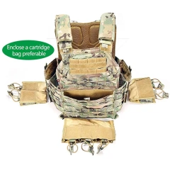 Lightweight Wholesale Outdoors Tactical Vest Breathable Training Hunting Vest Adjustable Breathable Training Vest for Adults  high-quality Training Multi-Pocket Adjustable Camouflage Vest Hot selling fashion waterproof vest