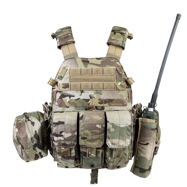 Wear-Resistant Tactical Equipment Vest for Training Multifunctional Assault Training Vest High Quality Breathable Tactical Vest  Outdoor Training Vest Camo outdoors Breathable Paintball Vest Adjustable Vest with Removable Pouch