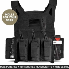 Wholesale Breathable Outdoors Assault Training Vest High Quality Training Vest Adjustable Outdoor Lightweight Tactical Vest  Hot selling Training Vest Hook Backing Training Placard multifunctional Sports Training vest