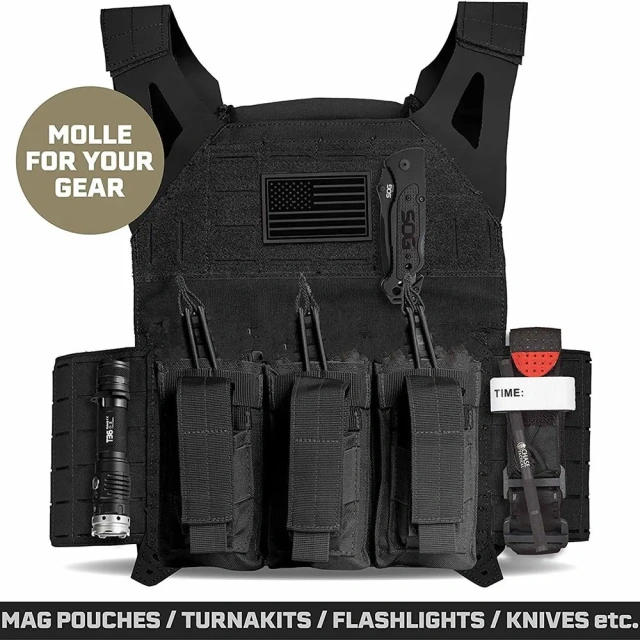 Wholesale Breathable Outdoors Assault Training Vest High Quality Training Vest Adjustable Outdoor Lightweight Tactical Vest  Hot selling Training Vest Hook Backing Training Placard multifunctional Sports Training vest