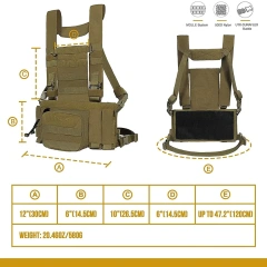 Best Selling Premium Training Vest for Outdoors Breathable Tactical Chest Rigs Good Quality Training Tactical Vest   Training Chest Rig outdoors Breathable Vest for Men stab-proof sports equipment security vest