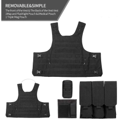 Customized Breathable Tactical Gear Vest Durable Lightweight Hunting Training Vest Breathable Tactical Vest for OutdoorsHot selling outdoors Quick Response Vest Lightweight Fully Adjustable Quick Release Training