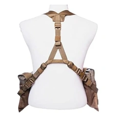 Customized Lightweight Training Chest Rig Vest Complete Tactical Vest Kit Multifunctional Tactical Gear Multifunctional Vest  Adjustable Wear-resistant Sports outdoors Breathable Paintball Vest with Waist Belt Outdoor Training vest