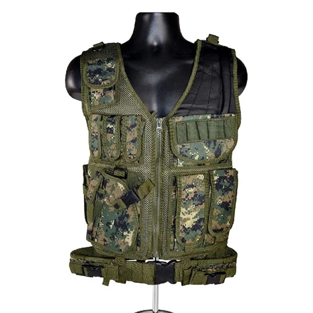Best Selling Digital Camo Tactical Vest for Training Adjustable Training Hunting Vest Durable Outdoors Tactical Training Vest  Adjustable Paintball outdoors Breathable Training Camouflage Enhanced Training Load Bearing Vest
