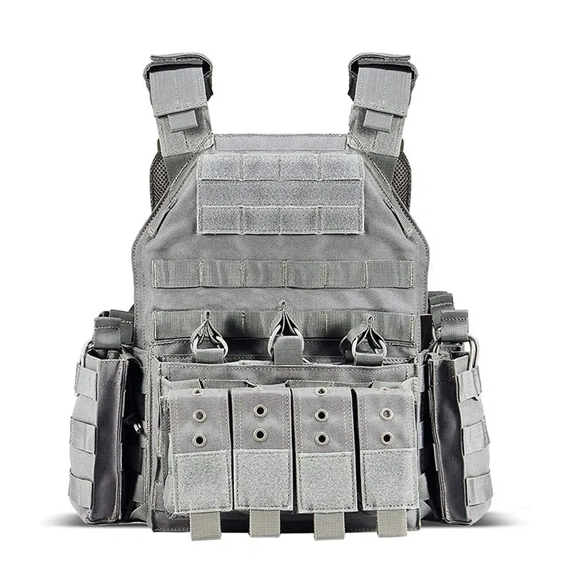 Hot Selling Best Quality Durable Tactical Equipment Vest Outdoors Training Vest Breathable Tactical Vest for Men  Training Lightweight Operational Vest Fully Adjustable Pouches Training stab-proof sports equipment security vest