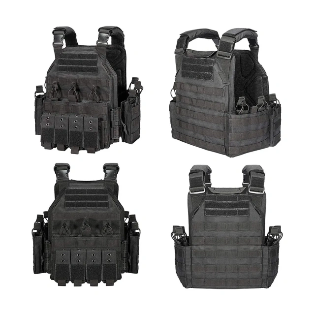 Wholesale Wholesale Wear-Resistant Assault Vest for Outdoor Tactical Vest for Men Lightweight Hunting Training Climbing Vest   Adjustable Adults Training Vest Durable Outdoor Ultra-Light Breathable Training Vest