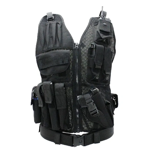 Hot Selling Heavy Duty Training Vest Adjustable Tactical Training Vests Durable Tactical Training Vest for Outdoors  Training Duty Equipment Hunting Vest Adjustable Training durable outdoors security Training vest
